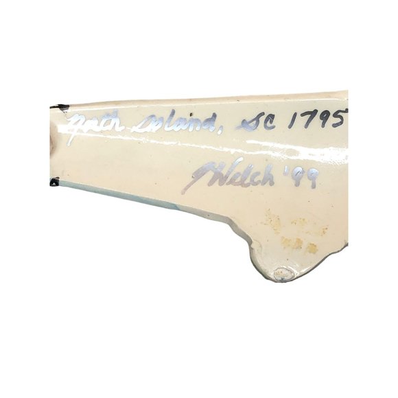 Lighthouse Decor Lot of 3 Chimes Ornaments Wooden Ceramic Blue Green Nautical - Picture 3 of 5